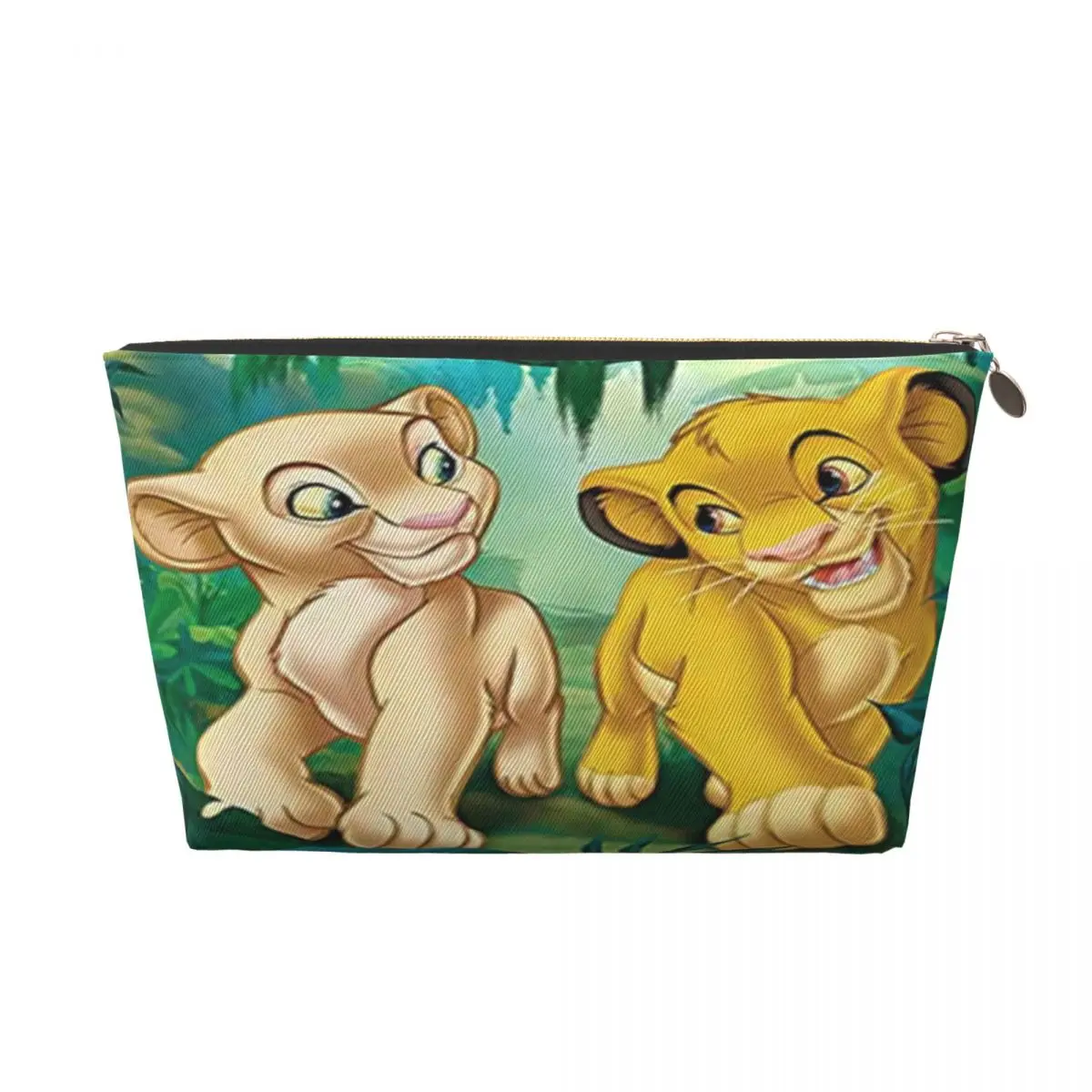 

Сумка для туалетных принадлежностей с рисунком Короля Льва Симба для женщин, косметический органайзер для макияжа, женская коробка для хранения красоты, Dopp Kit Box