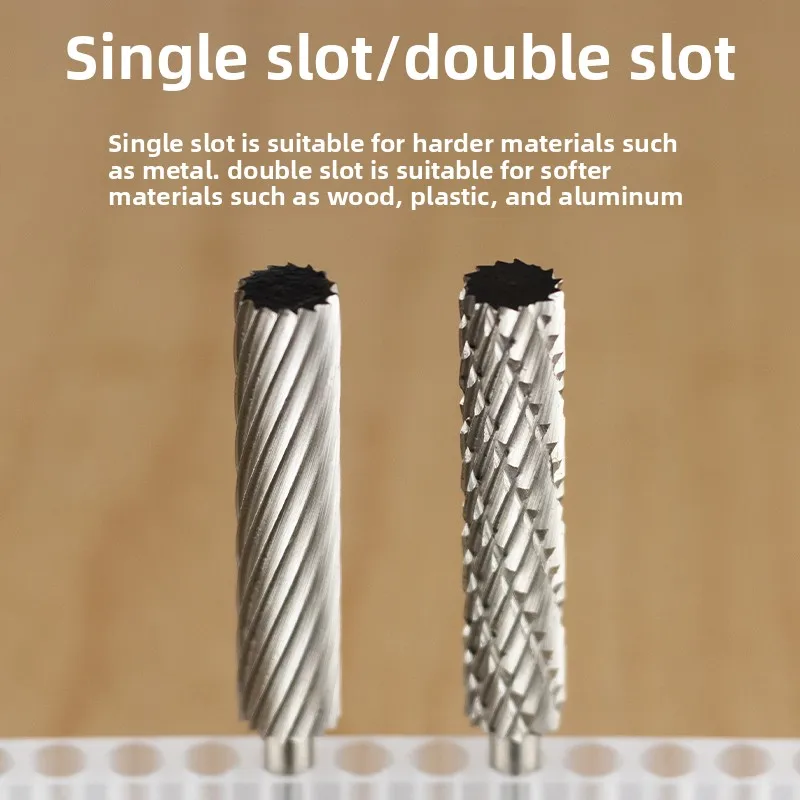 HSS Milling Burr/Extended Rotary File / Wood Iron Aluminum Plastic Polishing Carving Tool/ Accessory for Electric Grinder Drill