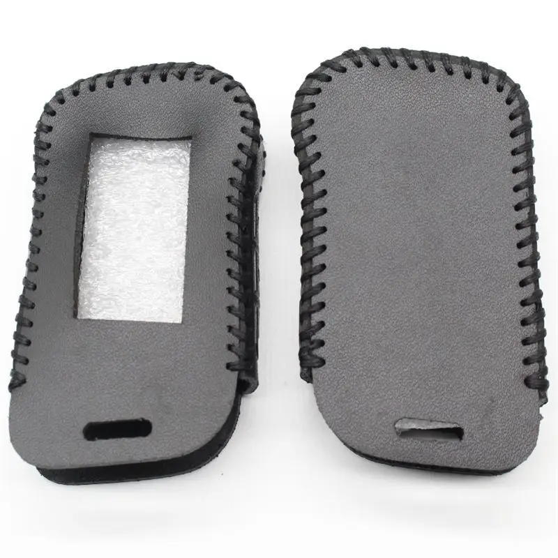 FLYBETTER Leather Key Case Cover For Starline A93/A63/A96 Two Way Car Alarm System  L549