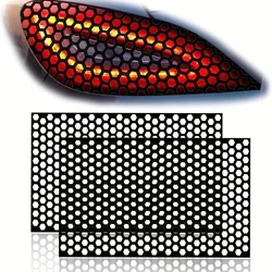 Car Taillight Honeycomb Shape Sticker, Decal Tail Light Decoration Sticker, Rear Car Lampshade Sticker, Tail Light Sticker