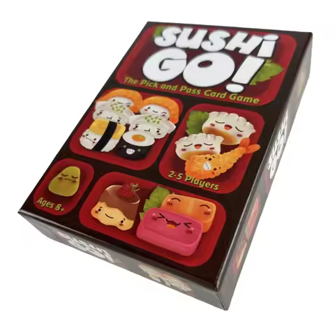 1 Box Sushi Go Family Gathering Board Game Card,Fun Card Game Sushi Go Party Card Games Deck Roll Creative Holiday Gift