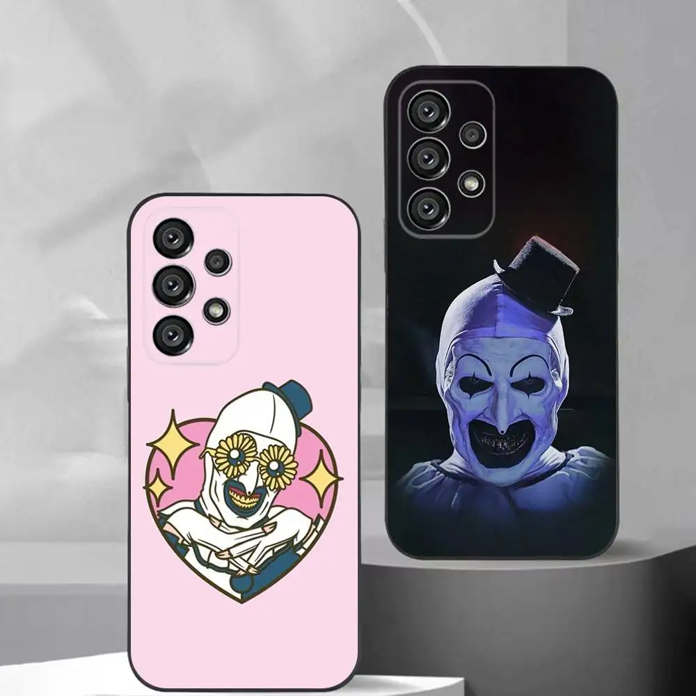 Art the C-Clown Phone Case For Samsung S25,S24,S21,S22,S23,S30,Ultra,S20,Plus,Fe,Lite,Note,10,9,5G Black Cover