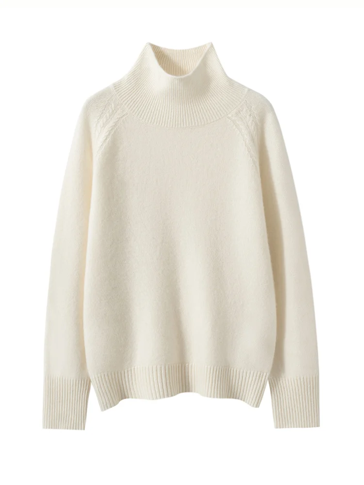 

Толстый женский вязаный пуловер, 100% кашемировый свитер, теплая мягкая осенне-зимняя удобная одежда с длинными рукавами, топы