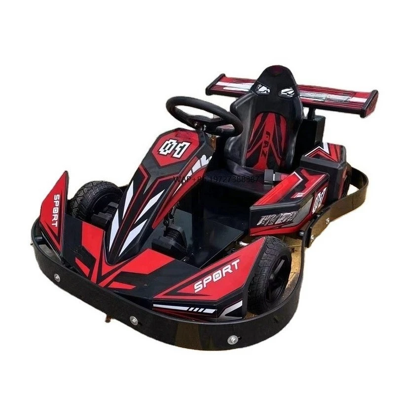 

New Sports Style Amusement Themed Park Electric Karting Battery Racing Go Kart for Children and Adults for Sales