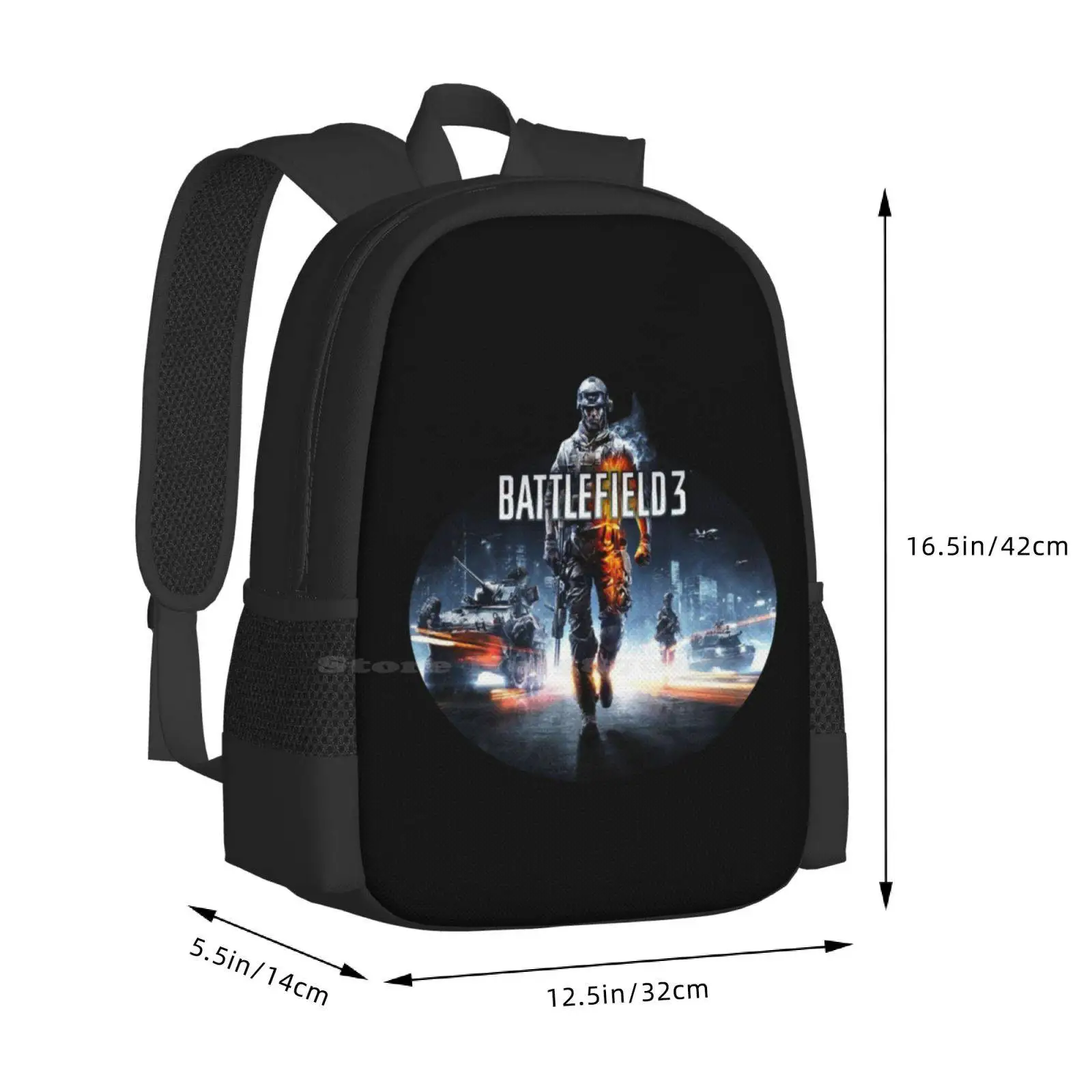 Bf3 Hot Sale Backpack Fashion Bags Bf3 Bf4 Bfv Shooter Games Ps4 Pcgamer Guns War Bf2042