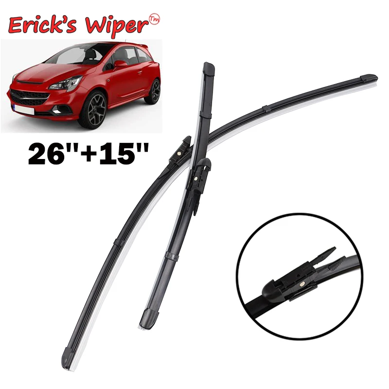 Erick\'s Wiper LHD Front Wiper Blades For Opel Corsa E 2015 - 2018 Windshield Windscreen Clean Window Car Rain Brushes 26\