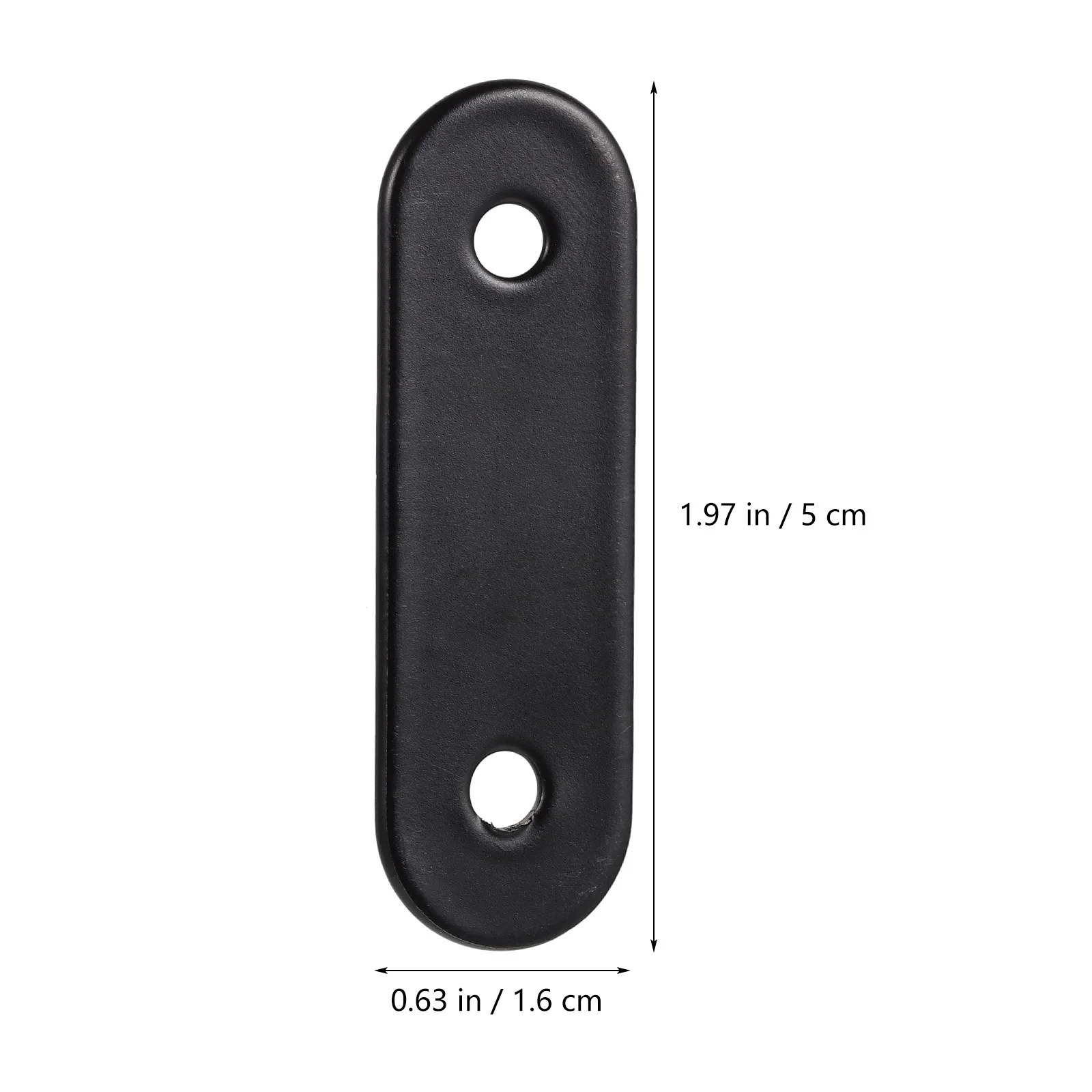

24 Pcs Shelving Brackets Corner Connector Connecting Workbench Furniture Fastener Flat Brace Straight Black Hardware Fasteners