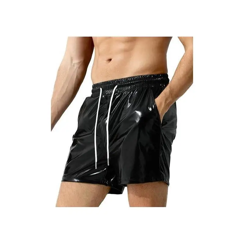 

Men's Casual Bright Leather orts Beachwear Ci Walk Sle Cotton 00% Elastic mid Spring New Arrival Engli Sle