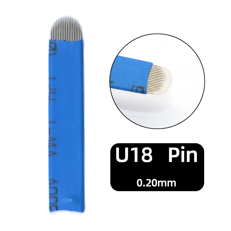 DDQ0.20mm Tebori Blades Needles Tattoo needles Permanent Makeup Needle 12 14 16 18 21 Manual Eyebrow Blades