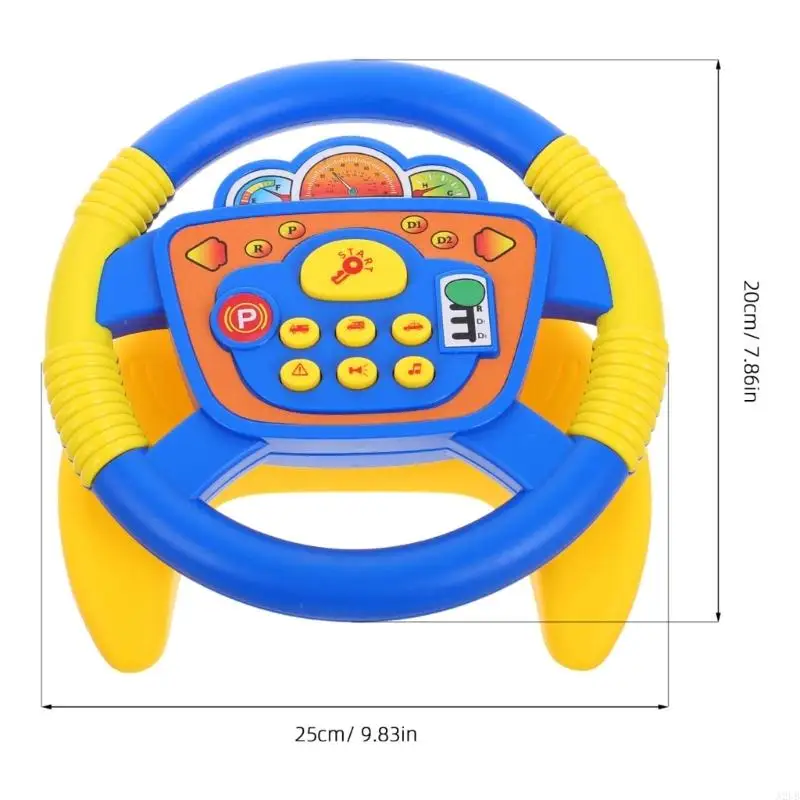 Brinquedo volante infantil fácil instalar, inspira entusiasmo automotivo e aprendizado prático A2UB