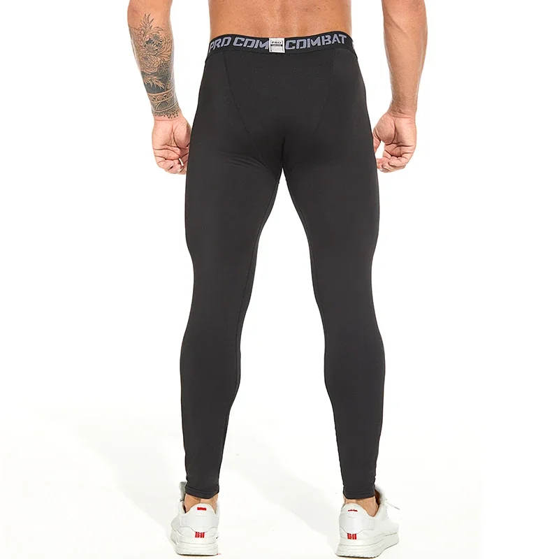 Mens Compression Leggings Running Gym Tights Basketball Licra Men Sports Workout Fitness Training Exercise Pants