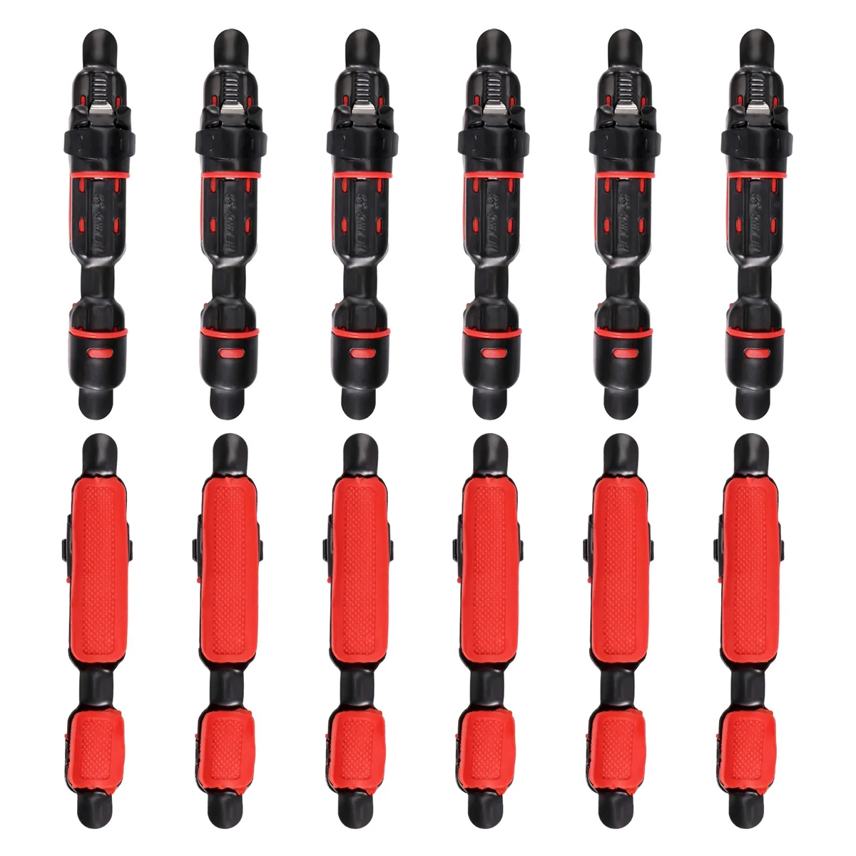 12 قطعة مقعد بكرة سطح السفينة الصيد رود كليب المجهزة عجلة بكرة وسادة مطاطية أدوات ملحق حامل صيد السمك الغنية