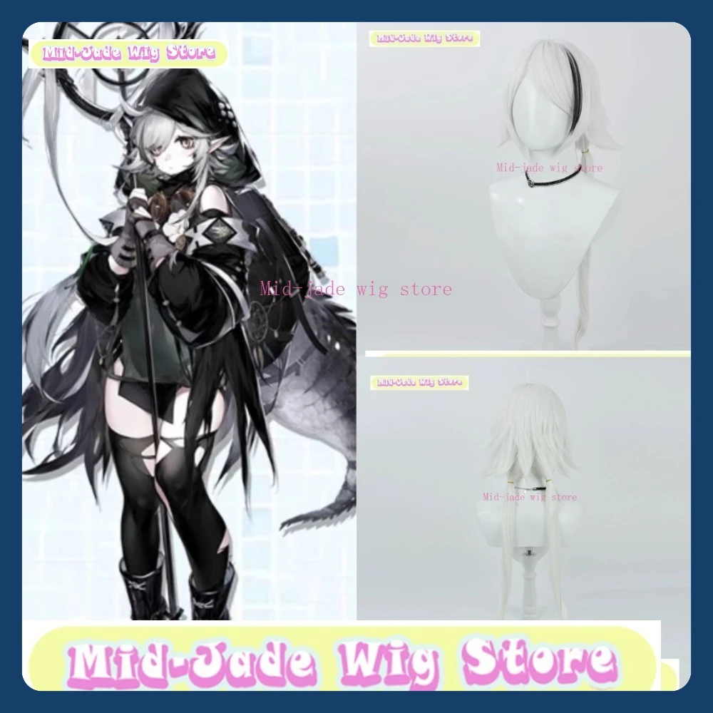 

Mid-jade Wig Store Arknights Tomimi Cosplay Wig Anime Game Role Playing Synthetic Hair Halloween Party
