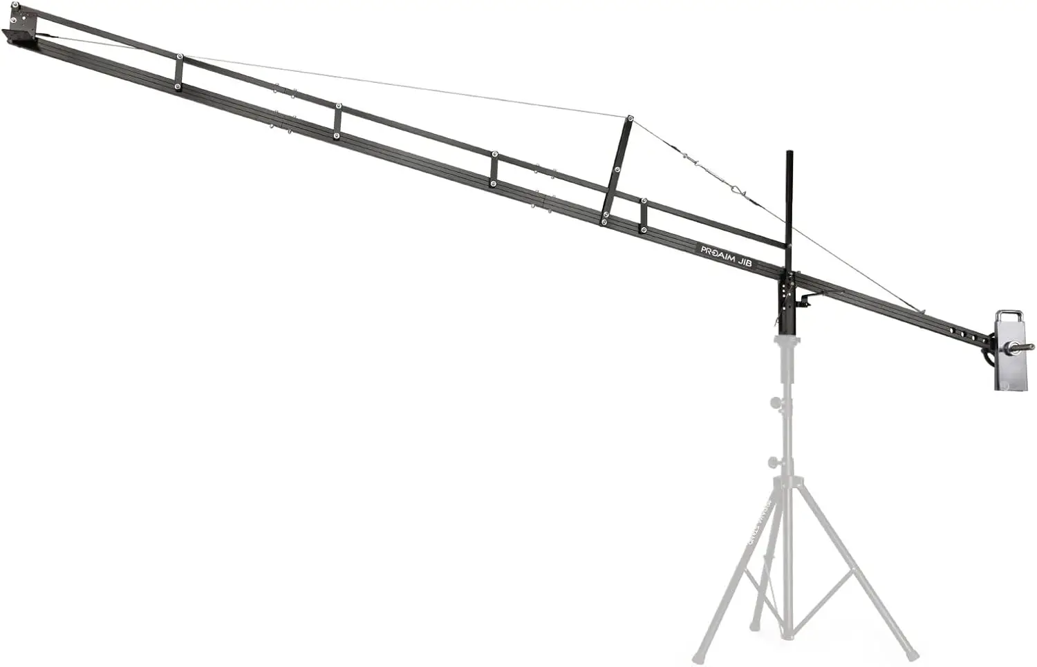 14Ft Camera Crane Jib Arm For 3-Axis Gimbals, Pan-Tilt & Fluid Head. For Dslr Video Cameras Up To 8Kg /17.6Lb (P-14)