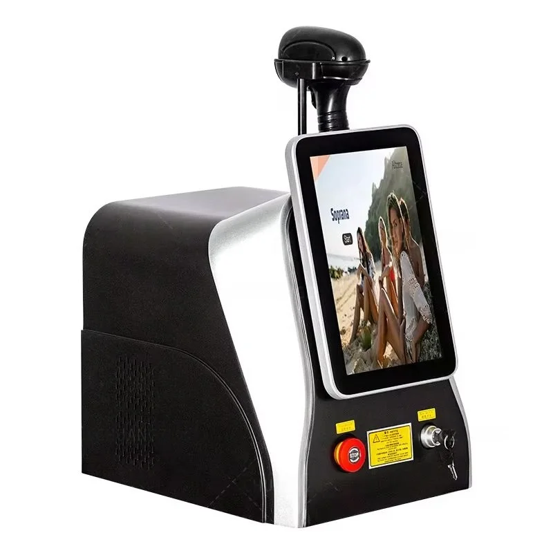 ديود ليزر إزالة الشعر غير مؤلم 3 الطول الموجي 755 808 1064nm آلة إزالة الشعر تبريد الرأس إزالة شعر الوجه والجسم