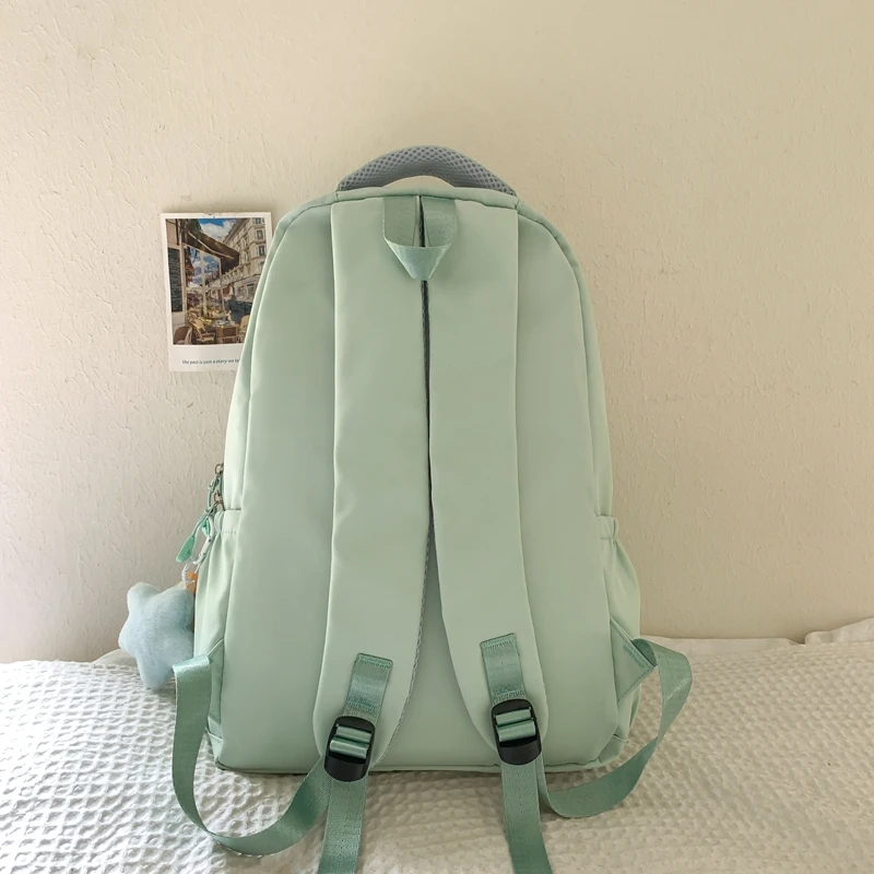 New Fashion Backpack High Quality Large Capacity Shoulder Bag Waterproof outdoor Computer Bag Cute Pendant Student School Bag image 2