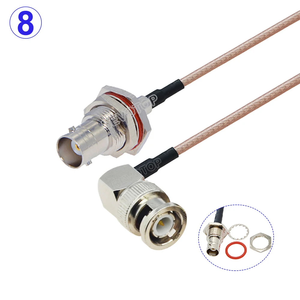 RG316 Kabel BNC Male naar BNC Male/BNC Vrouwelijke Connector HD-SDI RG-316 RF Coax Coax Antenne Pigtail Jumper 50 Ohm Adapter