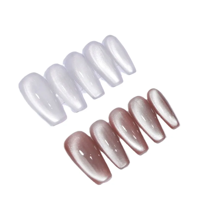 1 Słoik Uniwersalny Porcelanowy Biały Puder Kryształowy Efekt Kociego Oka DIY Drobny Puder Magnetyczny z Efektem Lustra do Dekoracji Artystycznych