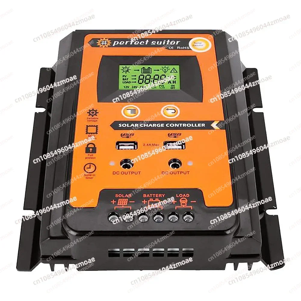 

Solar Charge Controller 12V 24V 30A 50A 70A Solar Controller Solar Panel Battery Regulator Dual USB 5V LCD Display