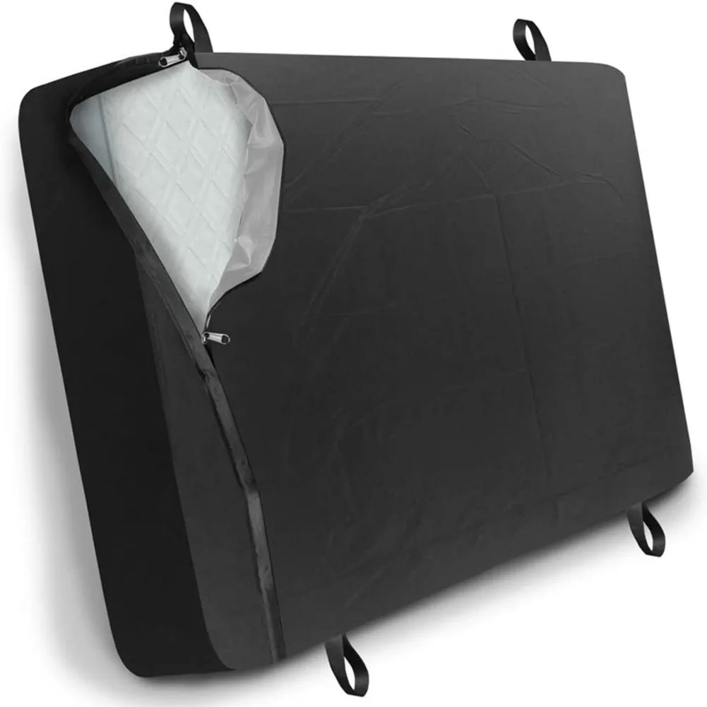 Grey 210D Oxford Cloth Bag With Side Zipper And 8 Handles For Moving Storage Protection Outdoor Furniture Covers