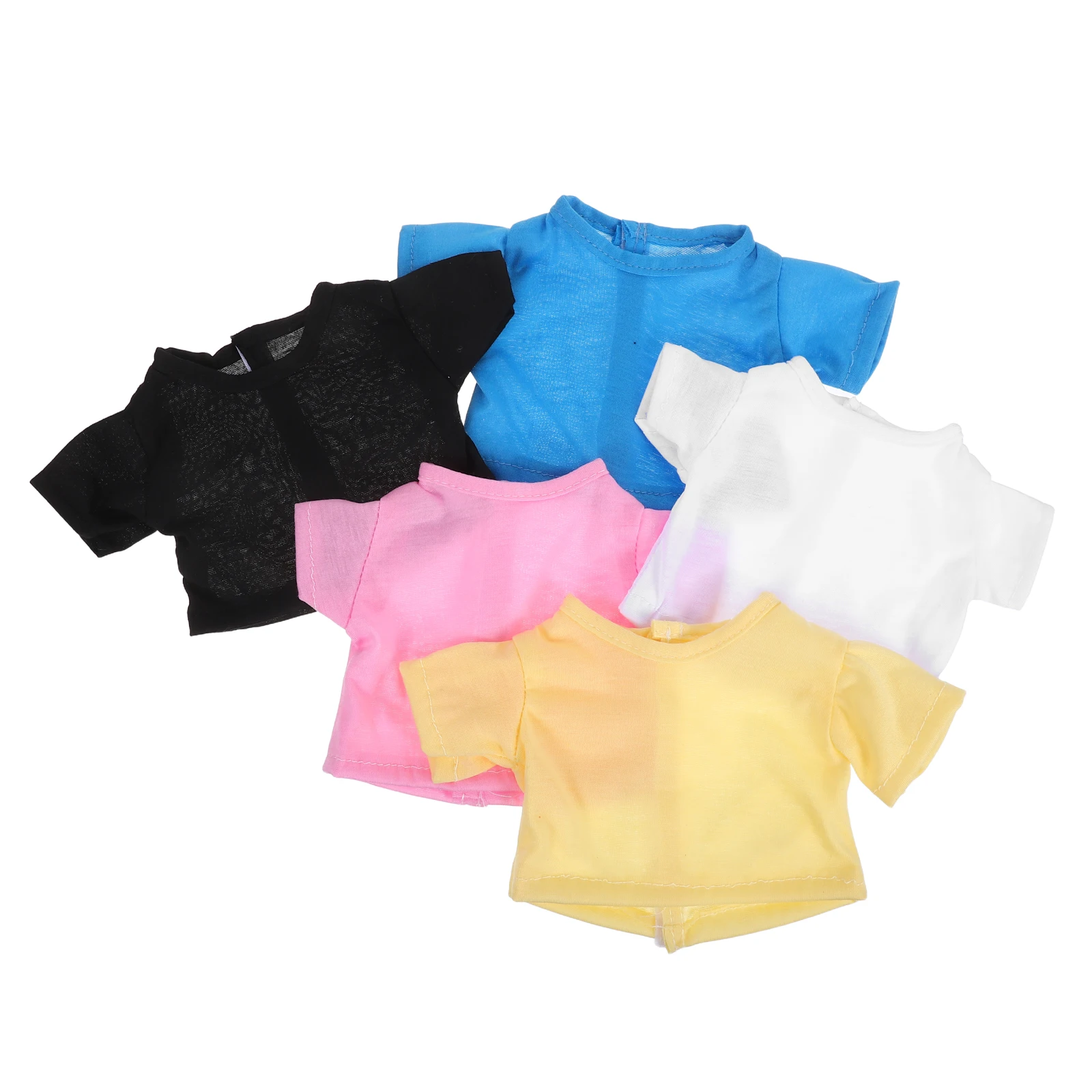 

5 Pcs Short Sleeves Bear Clothes Outfit Toy Suit Dress Costume Accessories