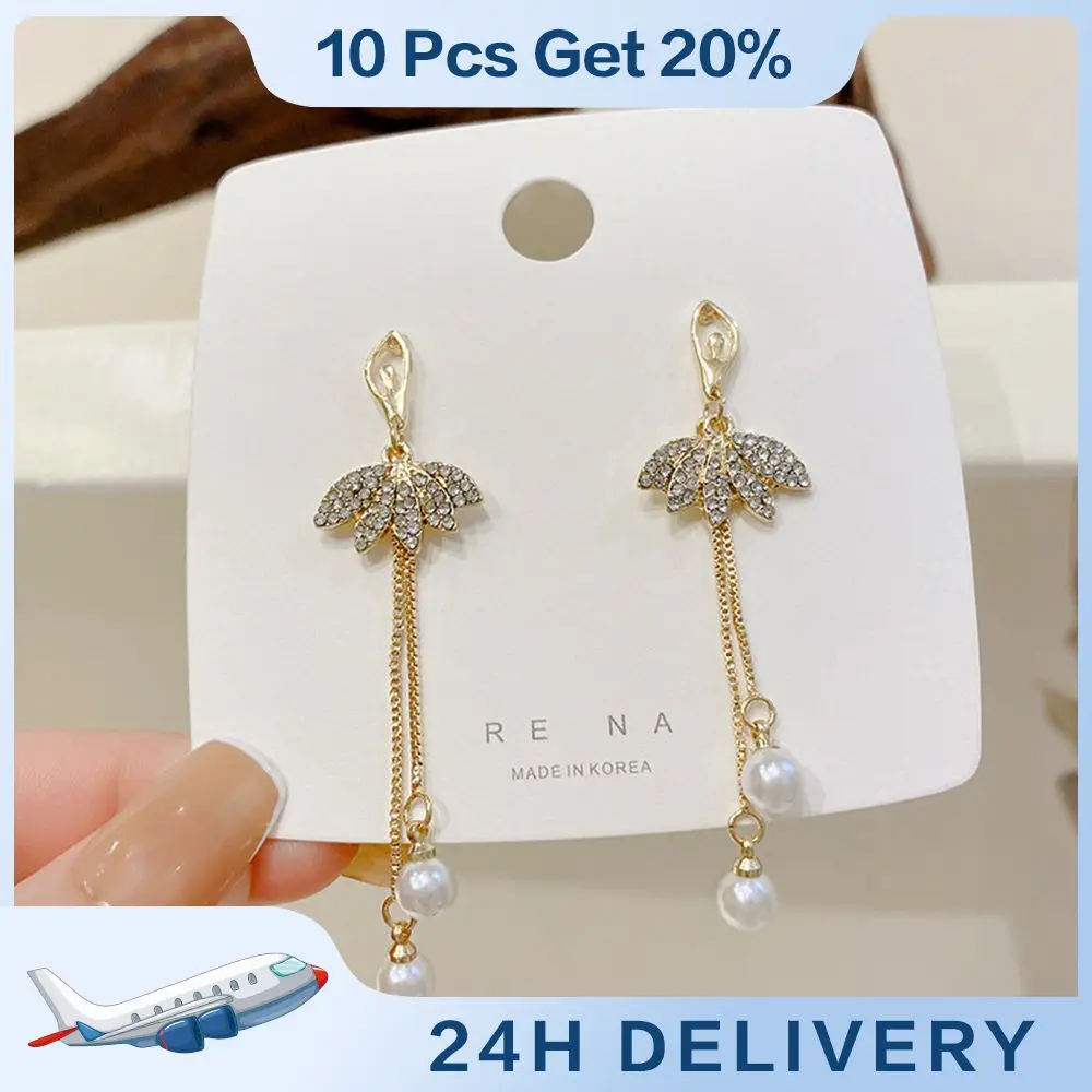 Pearl Earrings Fashion Chic Popular Accessories Rapidly Popular Girl Dancing Earrings Ballet Dancing Girl Earrings Earrings Girl