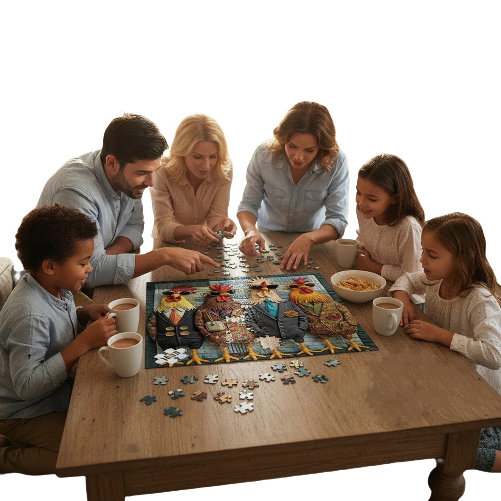 

1000 шт., модная художественная головоломка с петухом, забавная головоломка с курицей, забавная головоломка с изображением петуха для семьи, взрослых, подарок