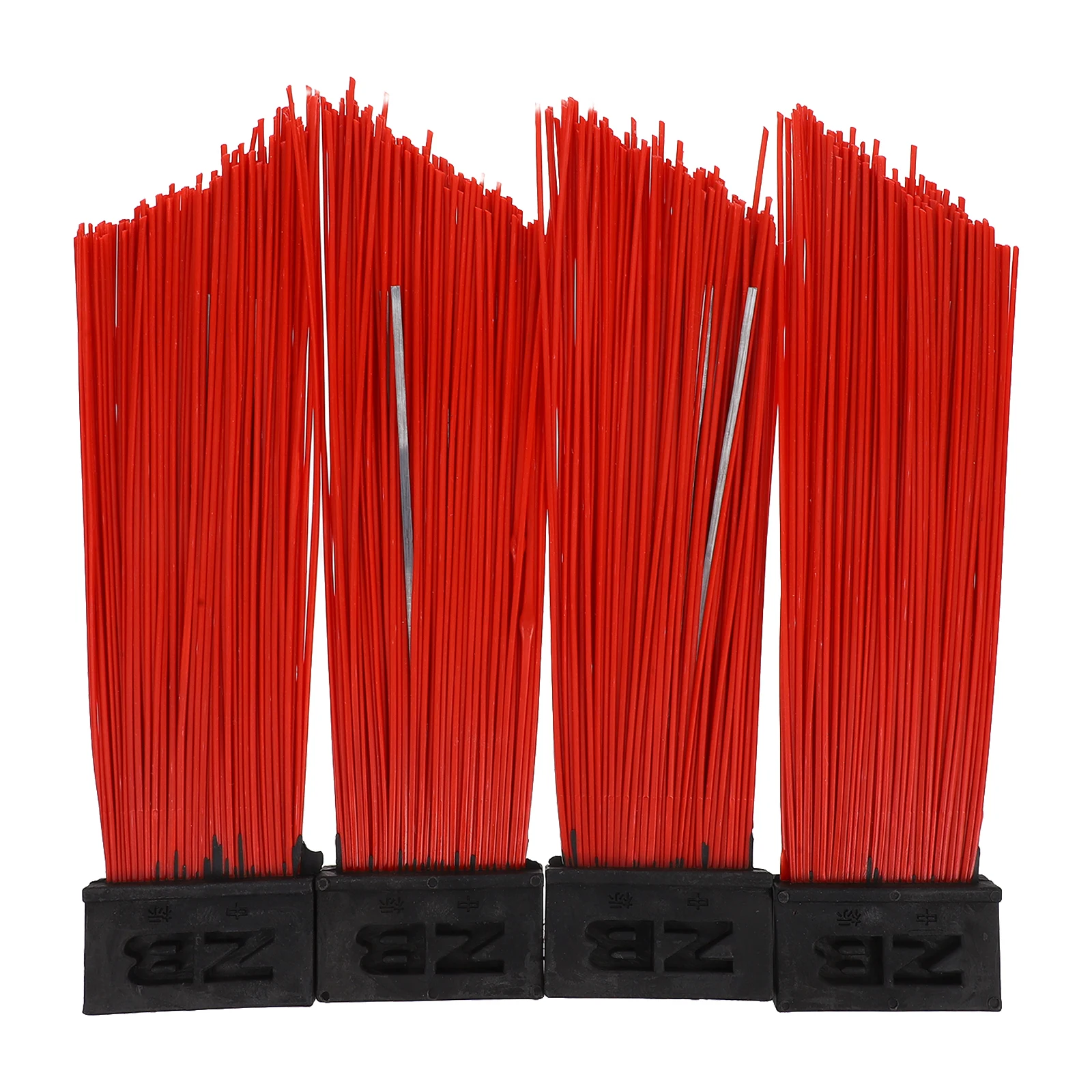 

4pcs Sanitation Cleaning Brush Head Replacement High Efficiency Sweeper Broom Head Multifunctional Portable for Street