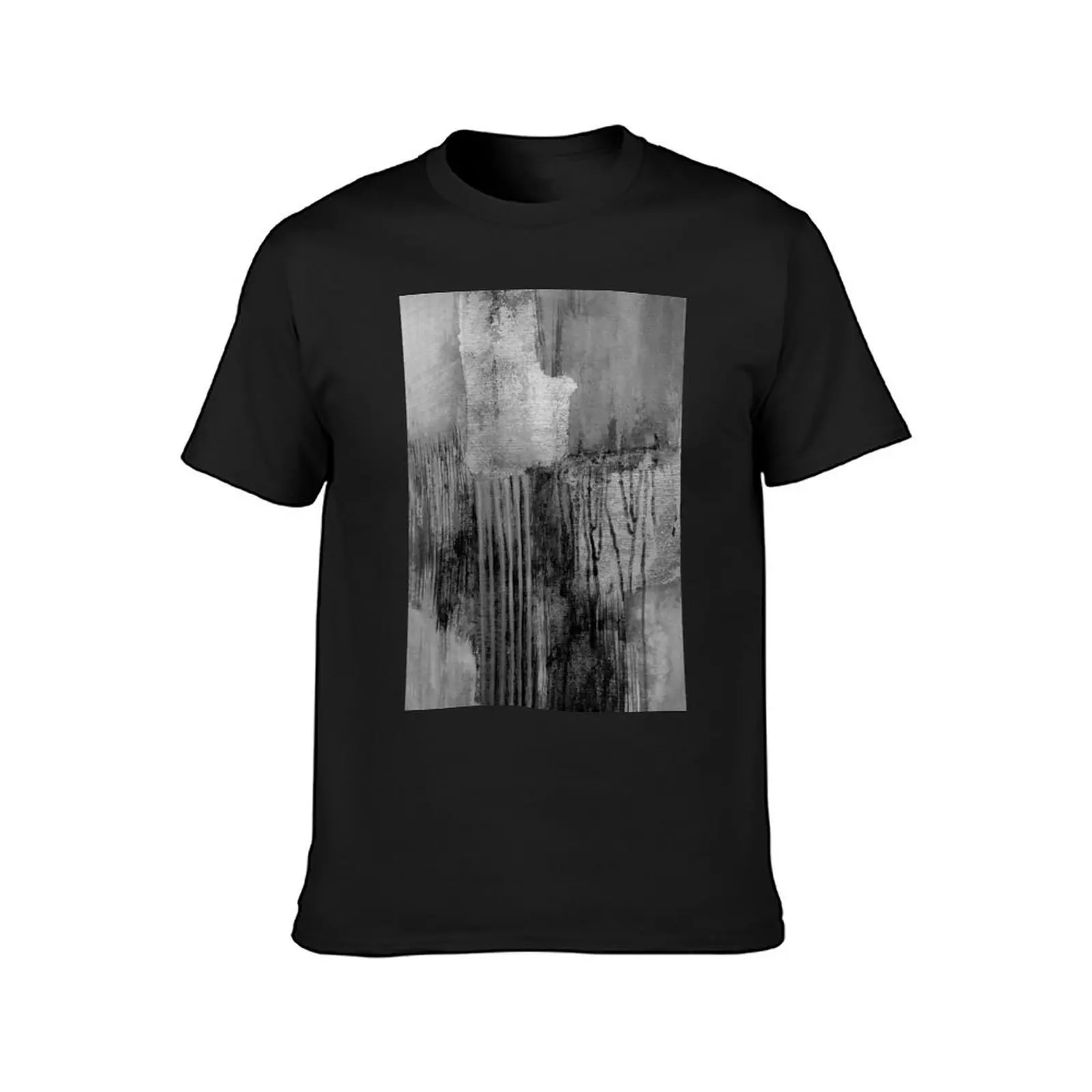 Gray abstract T-Shirt for a boy hippie clothes customizeds mens workout shirts