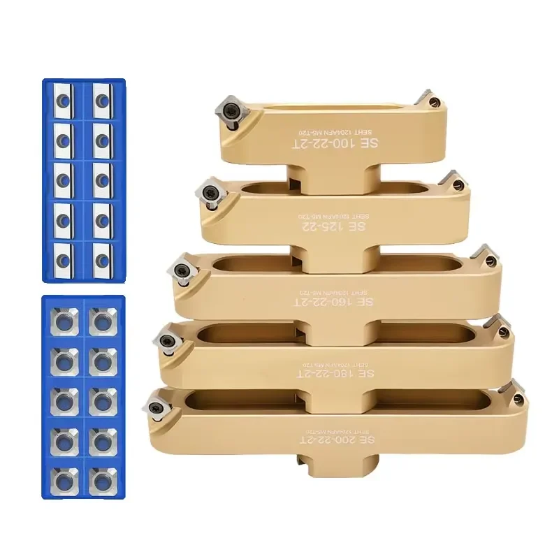 1set AP SE Bridge Cutter head 90° 400R 50 22 27 KM12 APKT1604 SEHT1204 two edged bridge type aluminum alloy milling tools