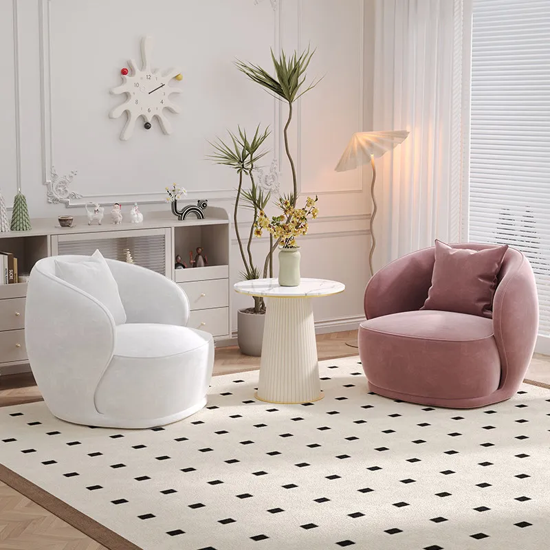 

Designer Beige Living Room Chairs Luxury Italian Single Modern Chairs Living Room Armchair Comfy Relax Sessel Furniture Home