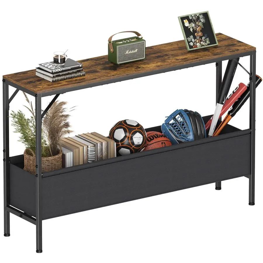 

Консольный столик, стол в прихожей 9,5 D с корзиной для хранения, узкий диван-стол, стол за диваном для прихожей, фойе, коридора, ли