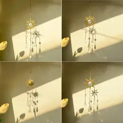 Gift Hanging Decorations Crystal Wind Chimes Home Decor Rainbow Made Sun Catchers Pendant Colorful Crystal Suncatcher Garden