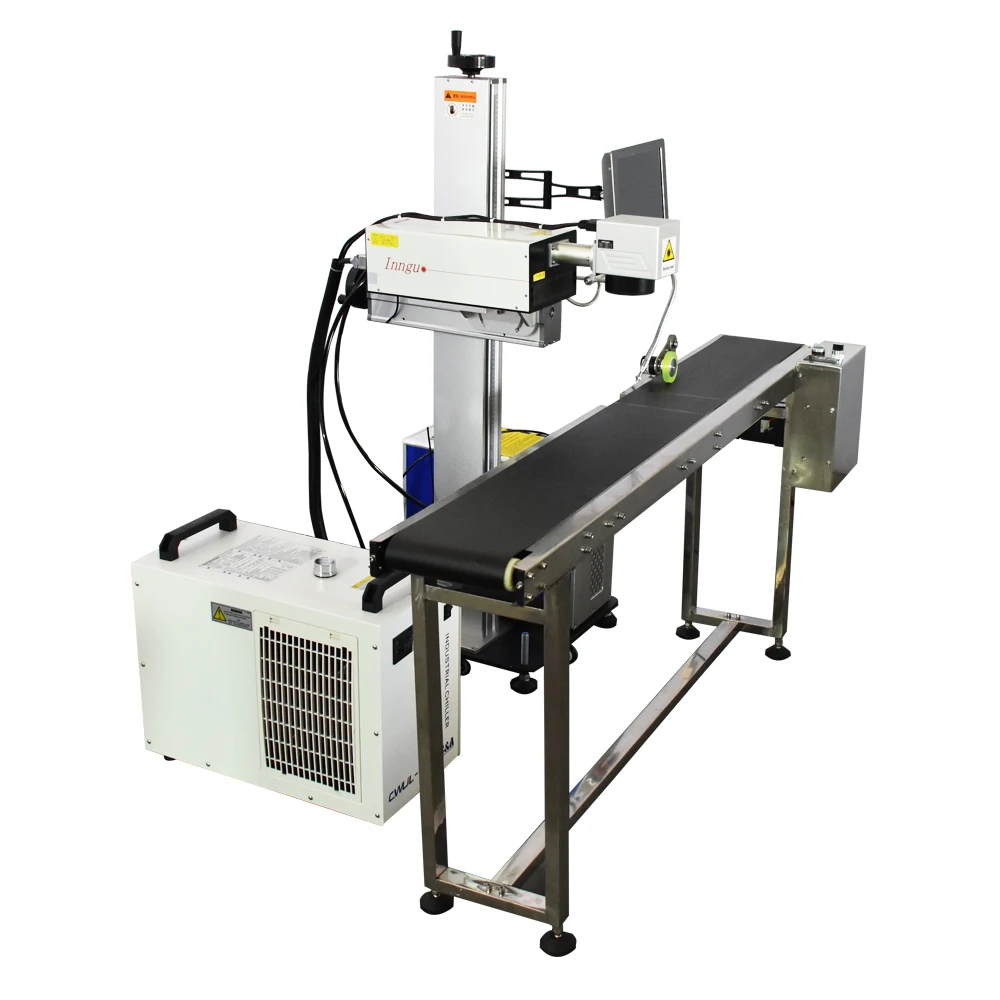 Uv Laser For Metal Sino Galvo Plastic Acrylic Crystal Marking Engraving Machine With Conveyor Belt