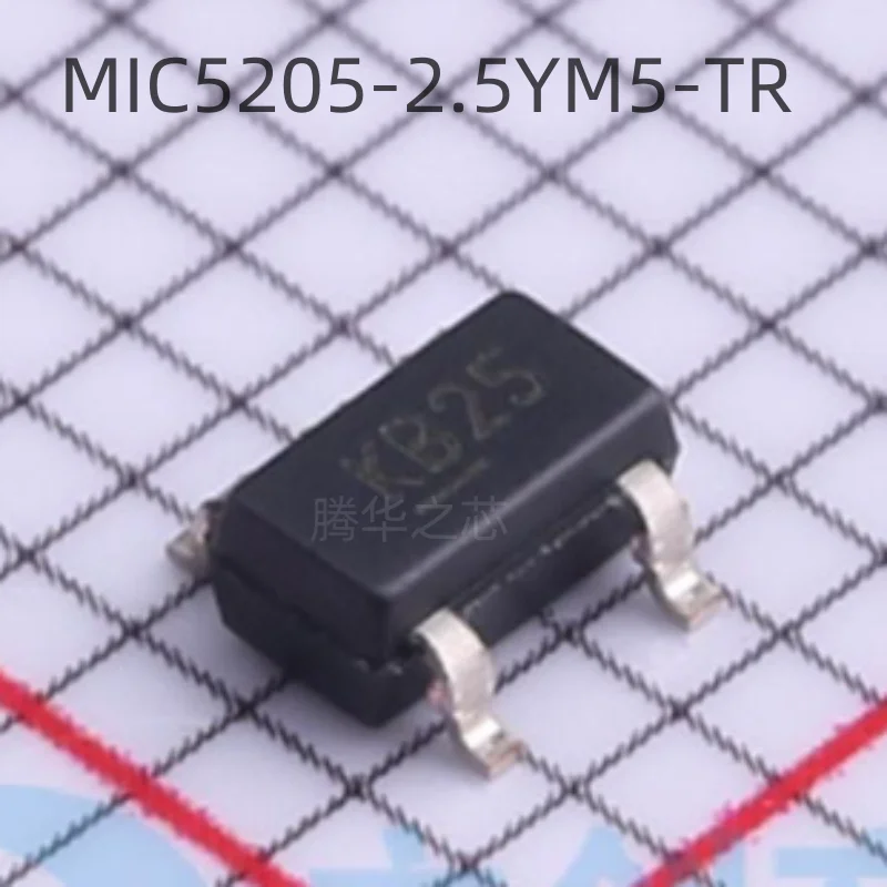 10PCS New MIC5205-2.5YM5-TR Silkscreen KB25 Voltage Regulator chip Package SOT23-5 2.5V 150MA