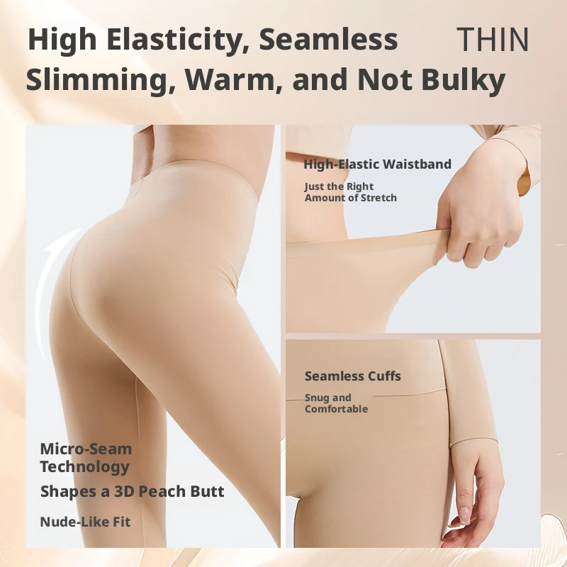 Women's Thermal Underwear Winter Clothes Seamless Thick Double Layer Warm Lingerie Women Thermal Clothing Set