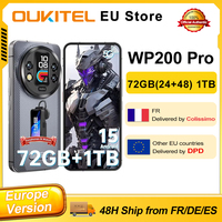 OUKITEL WP200 Pro Android 15 72GB(24+48) 1TB Rugged Smartphone 5G 6.7'' 120Hz 108MP 8800mAh 45W Detachable Earphone-SmartWatch