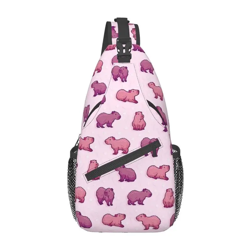 

Fashion Lovely Capybara Sling Bags for Traveling Men's Animal Crossbody Chest Backpack Shoulder Daypack