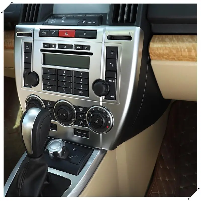 Air Conditioning Mode Large Frame Navigation Screen Decorative Frame Control Panel For Land Rover Freelander 2 07-12
