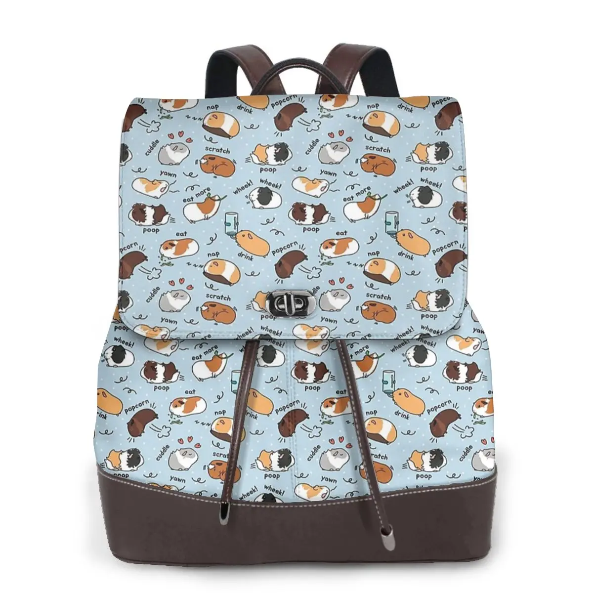 Guinea Pigs Bookbag School Student Bags Hiking Travel Daypack for Women Fashion Derma Backpack