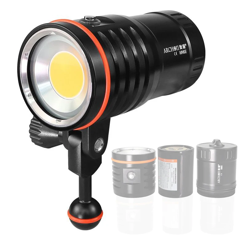 

ARCHON DM60 Diving Video Light COB LED Professional Diving Torch 12000 Lumen Super Bright Flashlight for Underwater Photography