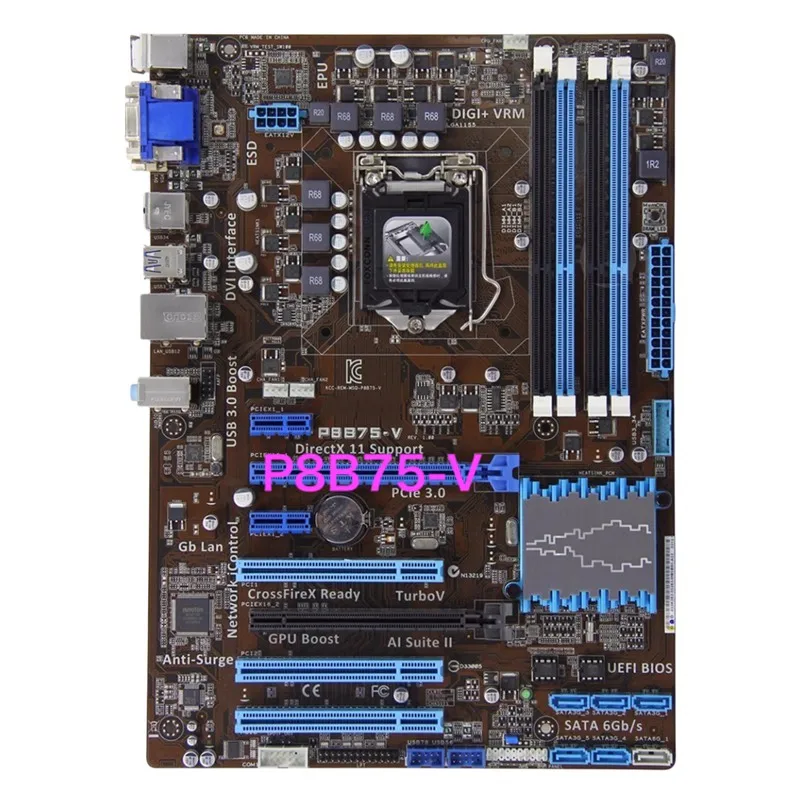 

Suitable For Asus P8B75-V Desktop Motherboard 32GB LGA 1155 DDR3 ATX B75 Mainboard 100% Tested OK Fully Work