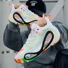 高品質のバスケットボールシューズ、摩擦音がするローカット競技用シューズ、メンズスニーカー