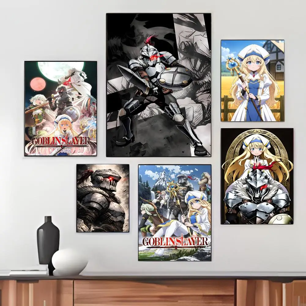 Japanese Anime G-Goblin Slayer Poster Pegatina artistica HD autoadhesiva impermeable para salon dormitorio