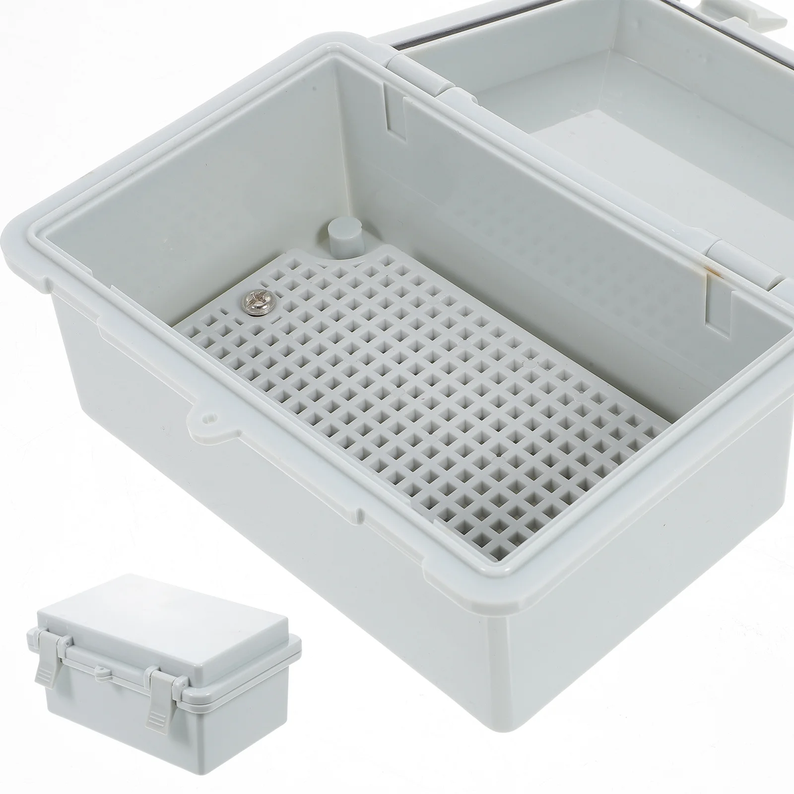 Outdoor Junction Box Waterproof Plastic Electrical Box IP67 Dustproof Impact Resistant with Mounting Panel for Outdoor