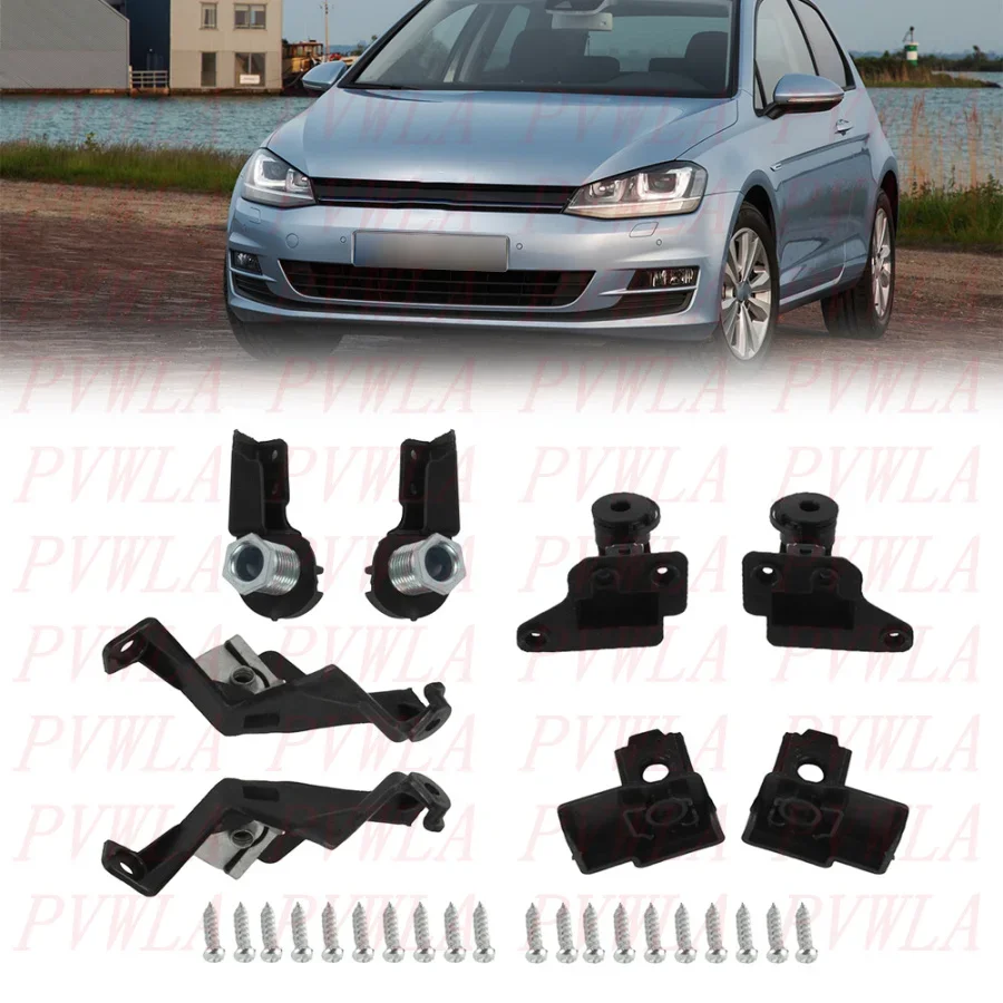 

For VW Golf 7 2014 2015 2016 2017 car accessories Front Bumper Headlight Bracket HeadLamp Repair Kit 5G0998225 5G0998226