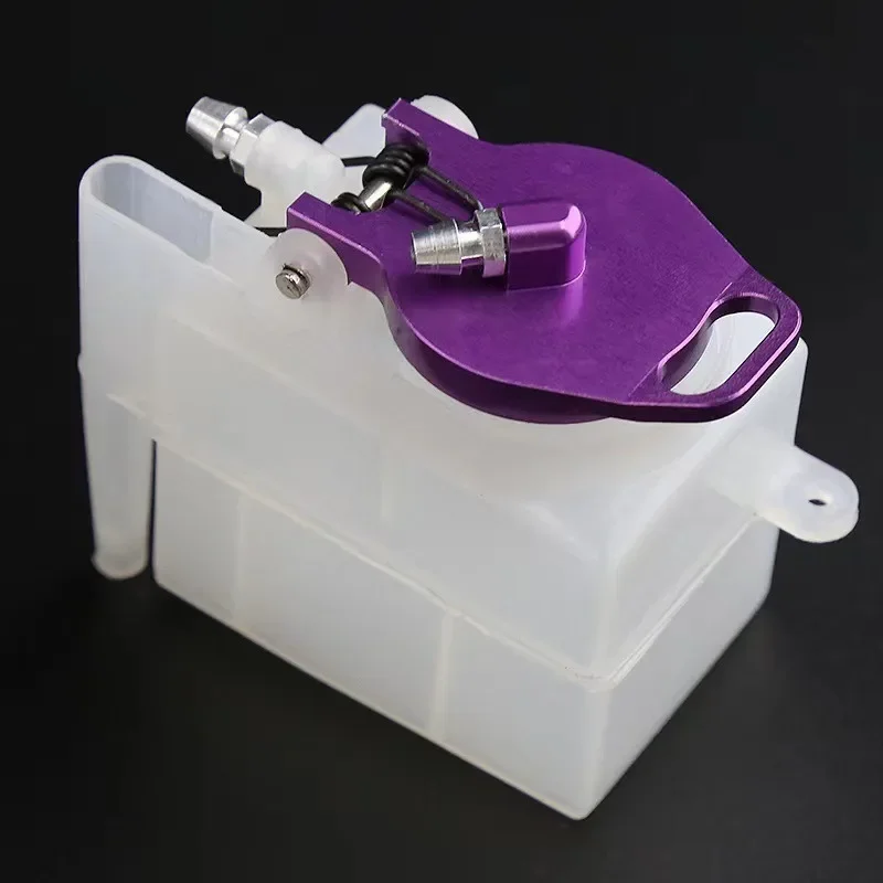 RC Cars Metal Fuel Tank HSP Upgrade Parts For 1/10 Remote Control Model 02004 122059 Nitro On-Road Buggy Truck