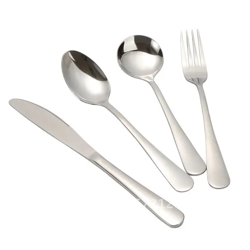 

Stainless Steel Knife, Fork and Spoon Western Tableware Steak Knife Dining Knife, Fork and Spoon Two-piece Household Knife