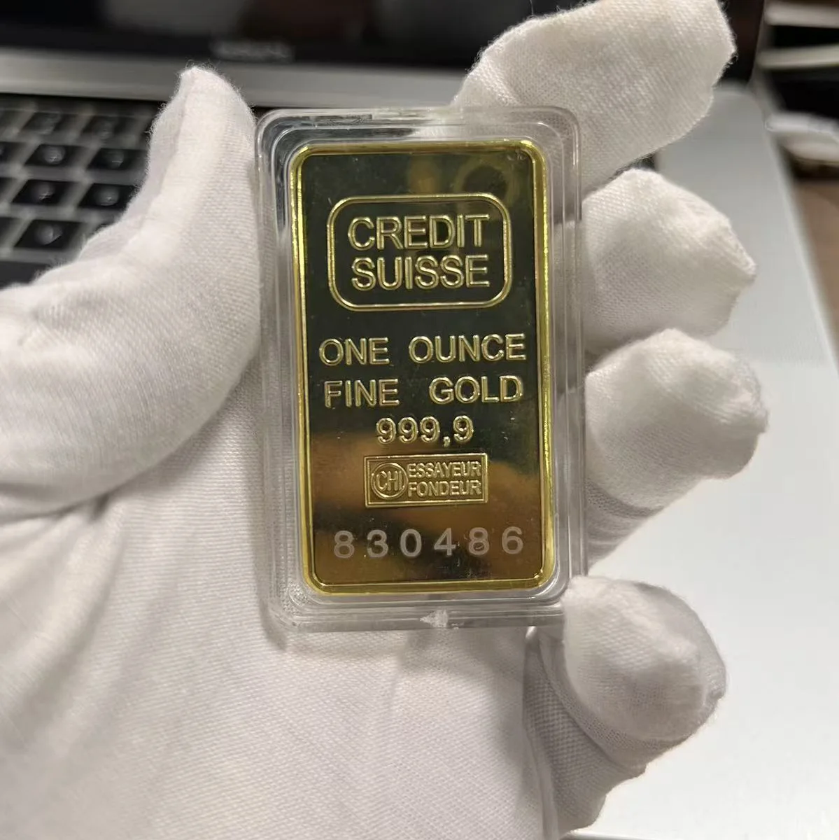 

Replica 24ct Gold Plated CREDIT Layered Bullion Bar Switzerland Credit Bullion Bar Modern Art Commemorative Coin Collect