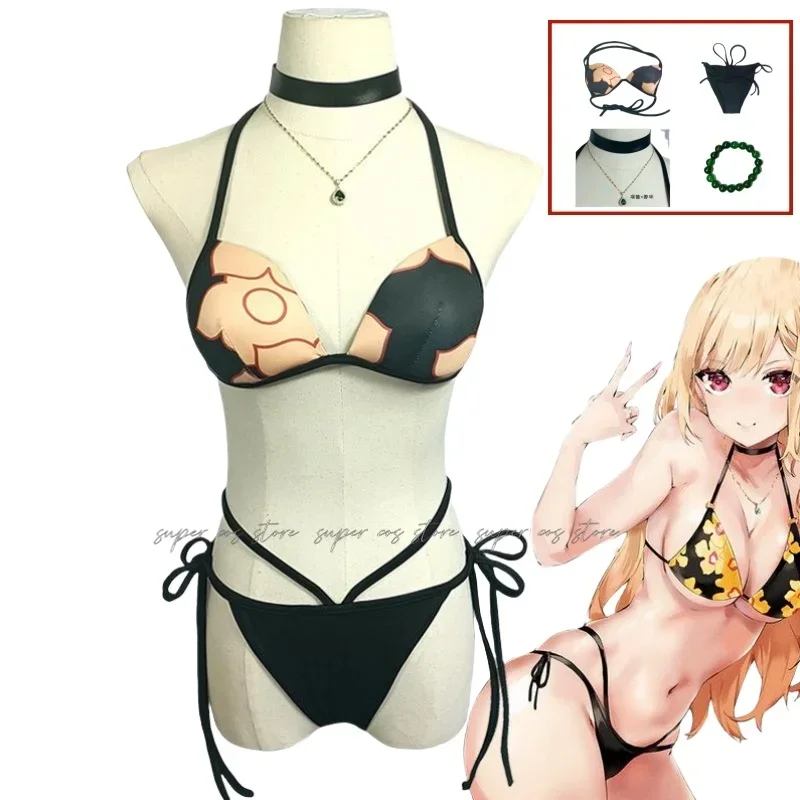 Marin Kitagawa Fantasty Swimsuit Anime My Dress Up Cosplay Darling Disguise Costume Bikini Women Halloween Fantasia Clothes